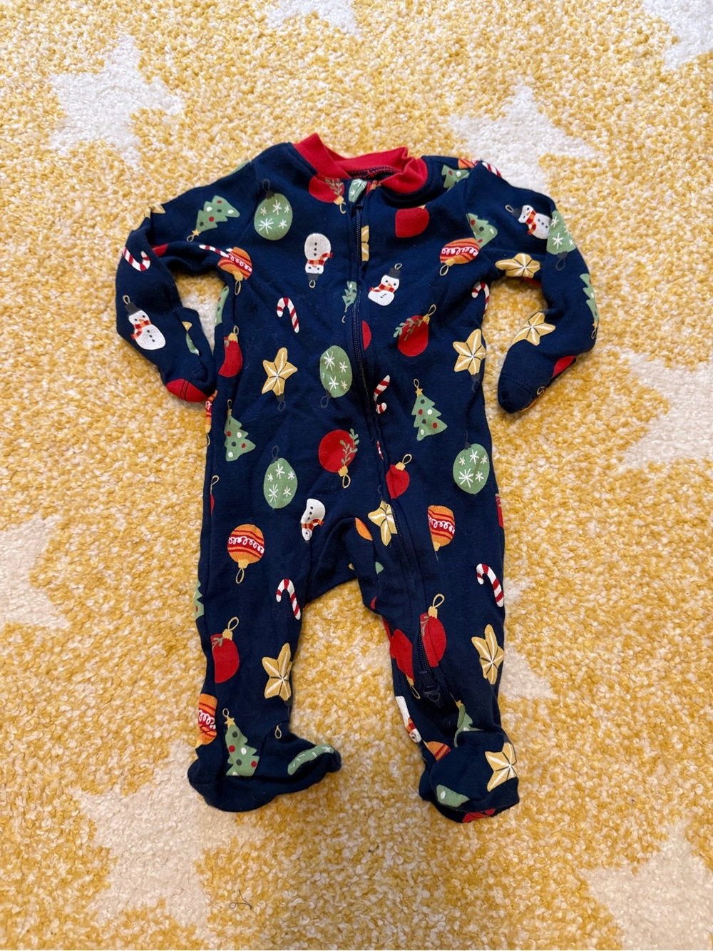 Newborn Christmas footie
